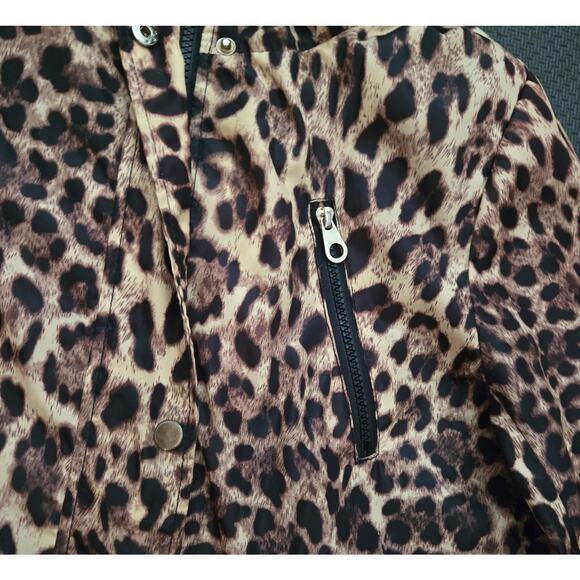 Kelyna Paris Womens Animal Print Raincoat with Detachable Hood Size Large - Picture 5 of 14